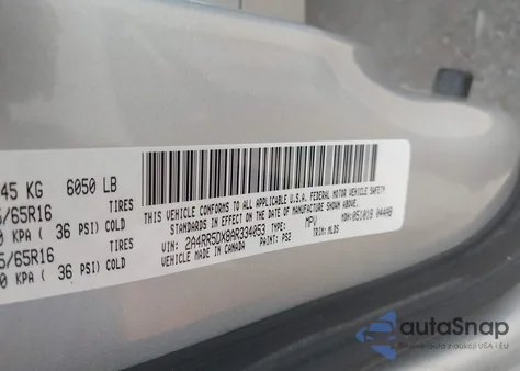 2010 Chrysler Town & Country Touring из США, поврежденный, VIN 2A4RR5DX8AR334053